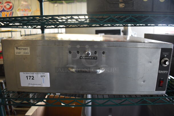 Savory Stainless Steel Commercial Single Drawer Warming Drawer. 22.5x19x8. Tested and Working!