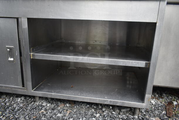 Randell Stainless Steel Commercial Counter w/ Back Splash and Under Shelves. - Image 3 of 6