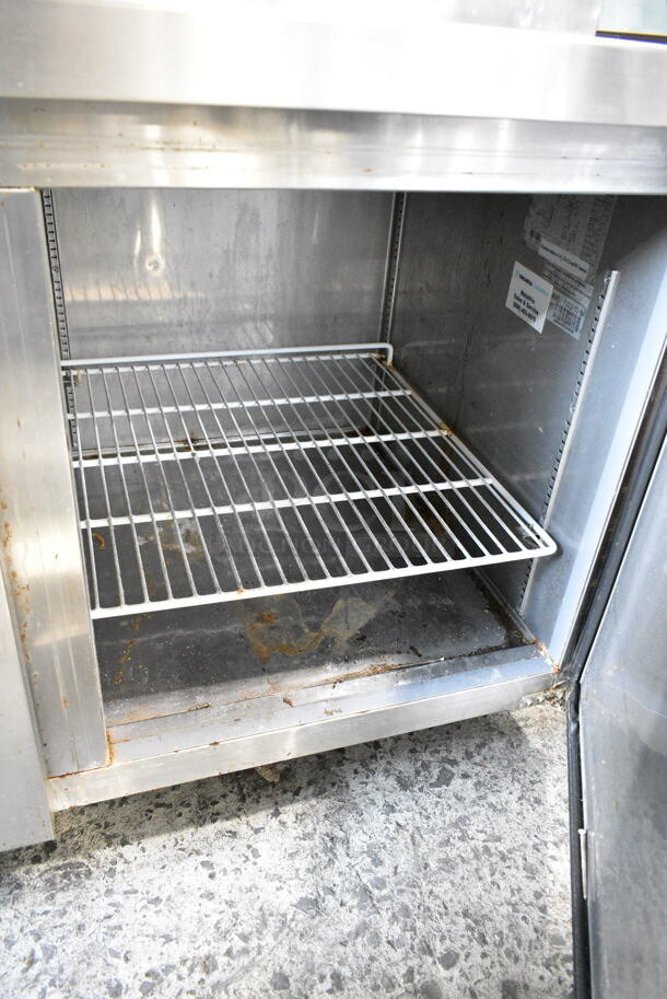 Metalfrio PICL2-71-9 Stainless Steel Commercial Pizza Prep Table on Commercial Casters. 115 Volts, 1 Phase. Tested and Powers On But Does Not Get Cold - Image 7 of 12