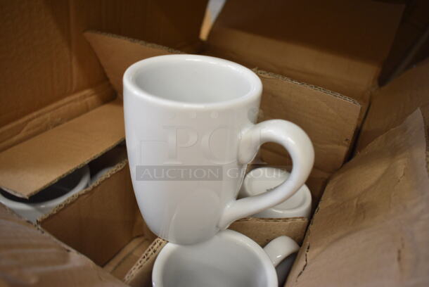 72 BRAND NEW IN BOX! White Ceramic Mugs. 4.5x3x4. 72 Times Your Bid! - Image 2 of 3