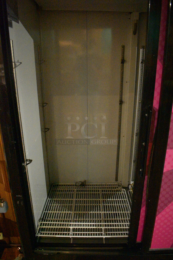 Avantco G1.2YBM2F Metal Commercial 2 Door Reach In Cooler Merchandiser. 115 Volts, 1 Phase. 53x31x79. Item Was in Working Condition on Last Day of Business. (bar) - Image 4 of 5