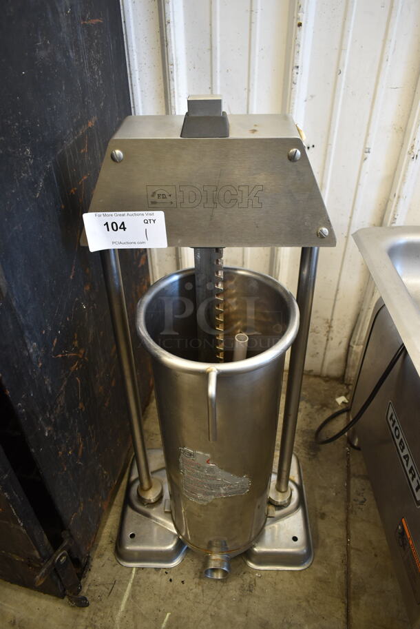 F. Dick Stainless Steel Commercial Manual Sausage Stuffer. - Image 1 of 5