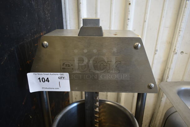 F. Dick Stainless Steel Commercial Manual Sausage Stuffer. - Image 2 of 5
