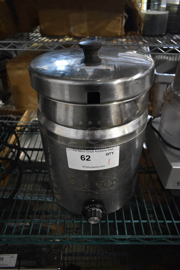 Server FS-7 Stainless Steel Commercial Countertop Food Warmer w/ Drop In and Lid. 120 Volts, 1 Phase.  - Image 4 of 8