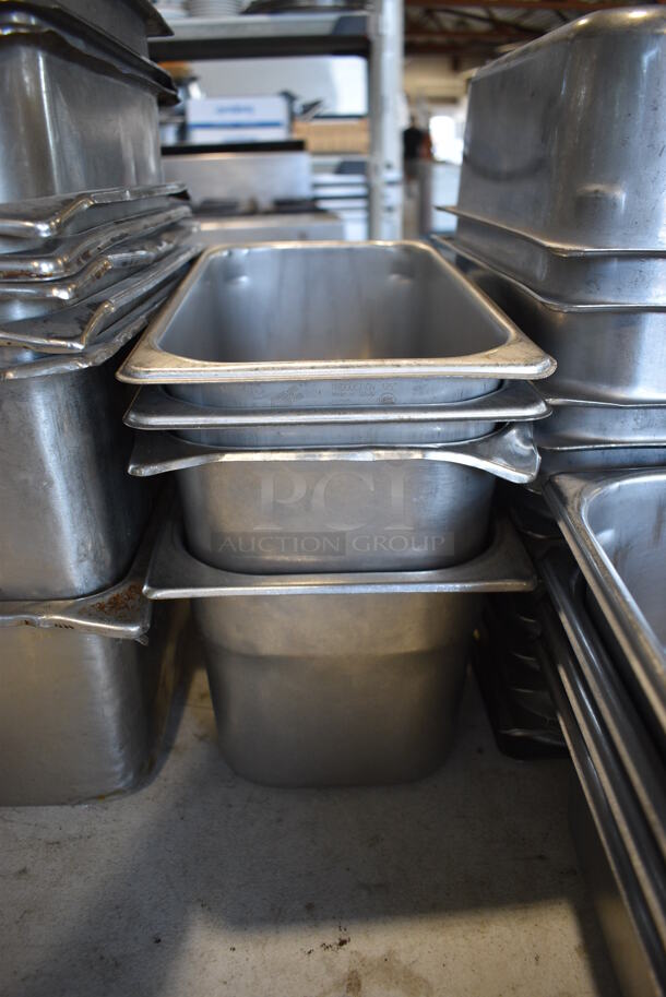 ALL ONE MONEY! Lot of Various Stainless Steel Drop In Bins. Includes 1/4x2.5, 1/6x6, 1/3x2, 1/3x4, 18/3x6, 1/2x6 - Image 4 of 6