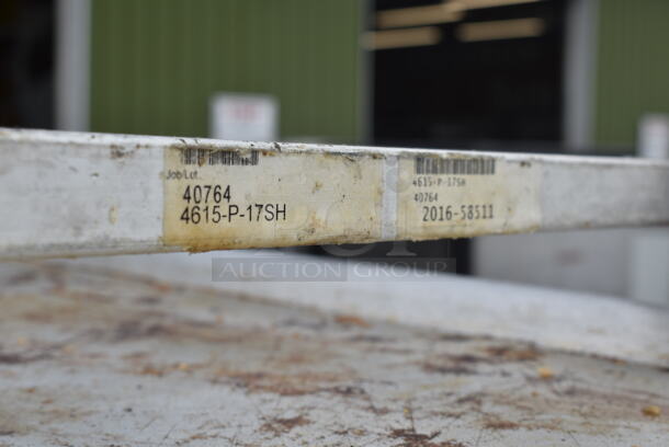Metal Commercial Pan Transport Rack on Commercial Casters w/ 80 Metal Pans - Image 6 of 7