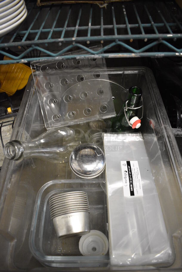 ALL ONE MONEY! Lot of Various Items Including Light Fixture, Poly Plates and Air Pot Top. - Image 7 of 7