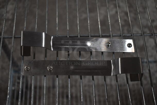 Box of 2 BRAND NEW! Winco SPR-1 Stainless Steel Speed Rail Hangers - Image 4 of 5