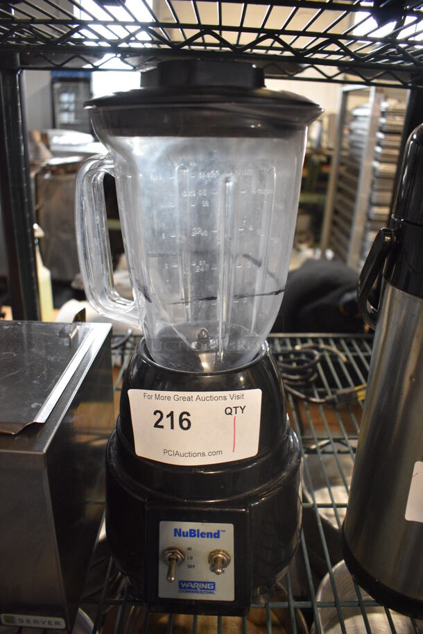 NuBlend Model BB180P Metal Countertop Blender. 120 Volts, 1 Phase. 7x7x16.5. Tested and Working!