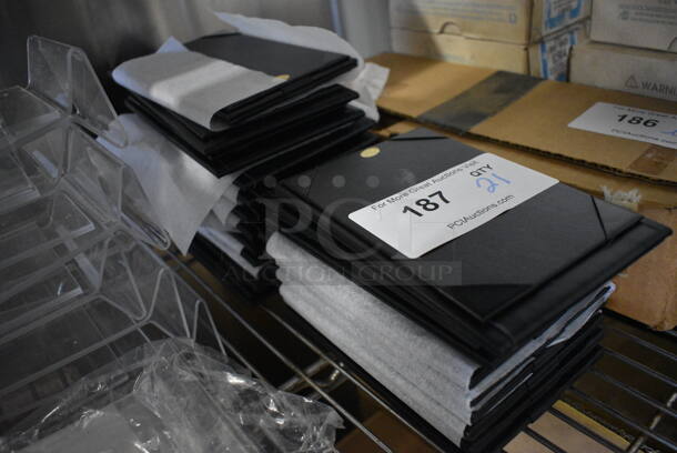 21 Black Menu Holders. 4.5x7. 21 Times Your Bid! - Image 3 of 3