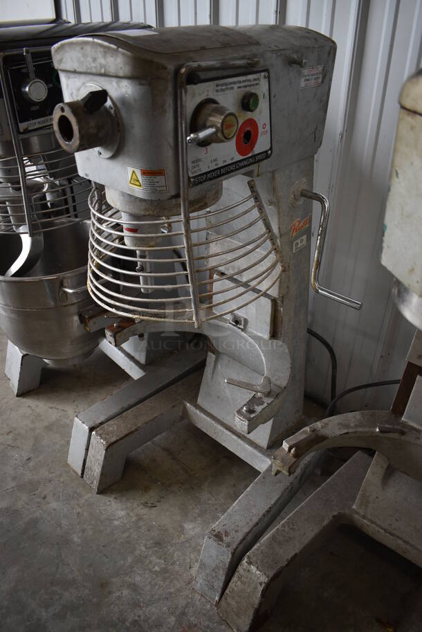 2012 PrepPal PM-30 Metal Commercial Floor Style 30 Quart Planetary Dough Mixer w/ Bowl Guard. 110 Volts, 1 Phase. 22x28x45. Cannot Test - Unit Needs New Power Switch