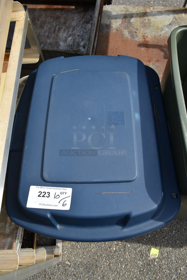 ALL ONE MONEY! Lot of Gray Poly Bin w. blue Lid and Green Poly Bin! - Image 2 of 7