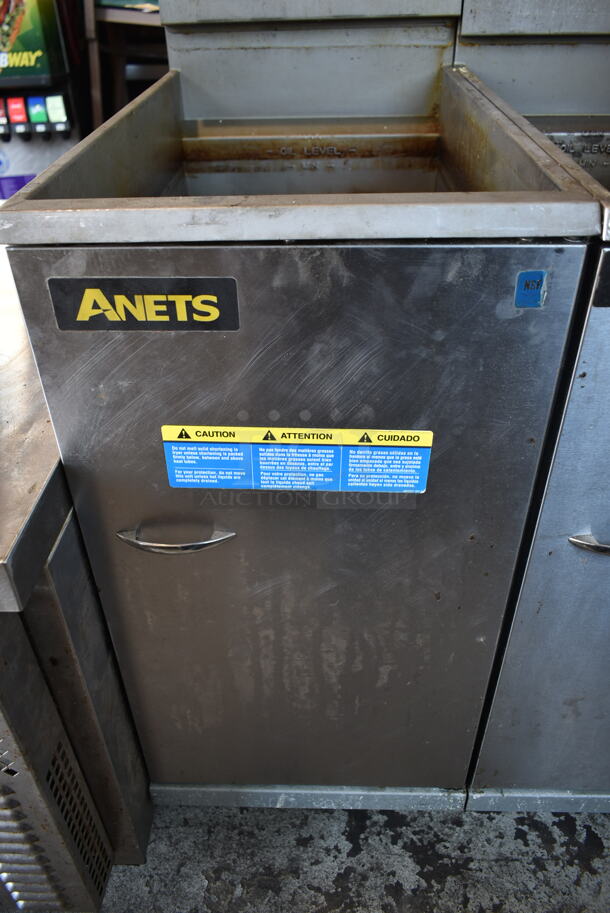 2020 Anets 45AS Stainless Steel Commercial Floor Style Natural Gas Powered Deep Fat Fryer. 122,000 BTU. - Image 3 of 6