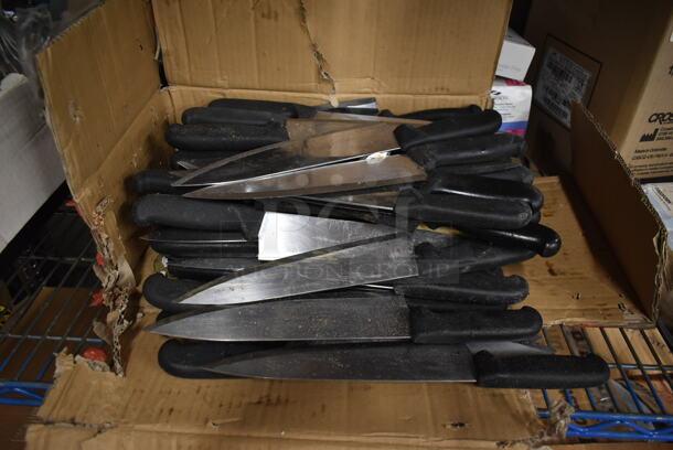50 SHARPENED Stainless Steel Knives Including Chef Knives. 50 Times Your Bid! - Image 1 of 3