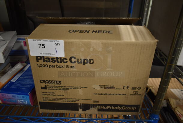 Box of BRAND NEW Crosstex 5 oz Plastic Cups - Image 1 of 4