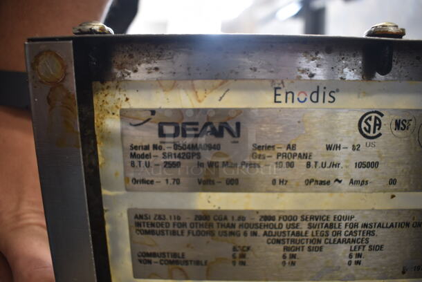 Dean SR142GPS Commercial Stainless Steel Gas Propane Floor Deep Fryer With 2 Fryer Baskets On Legs. 105,000 BTU. - Image 5 of 5