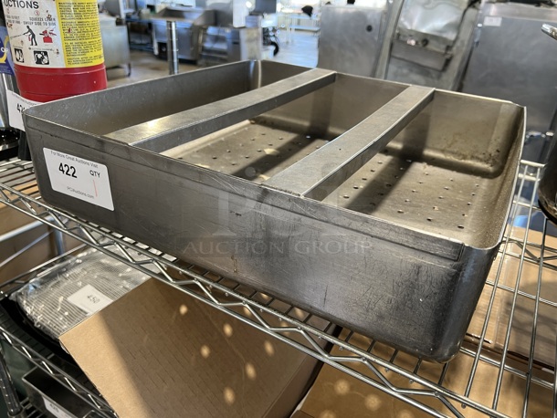Stainless Steel Straining Sink Insert. 19.5x19.5x4.5 - Image 4 of 4