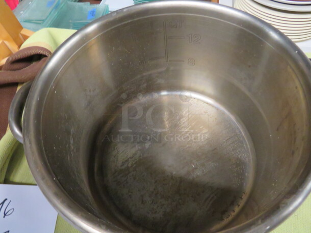 One Vollrath 12 Quart Stainless Steel Stock Pot With Lid. #77650. $323.70 - Image 2 of 3
