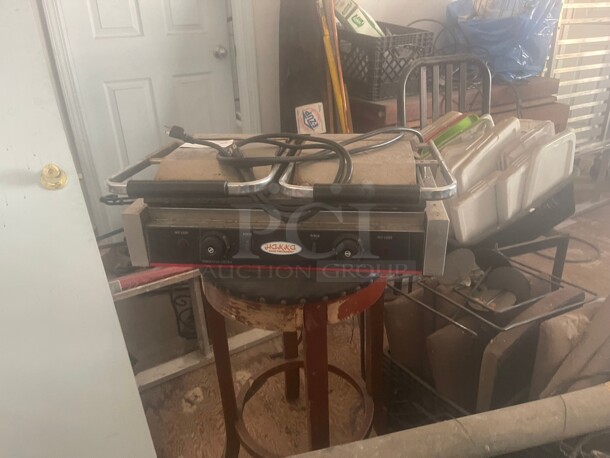 Working Hakka Commercial Electric Panini Machine 115 Volt NSF Tested and Working! - Image 6 of 8