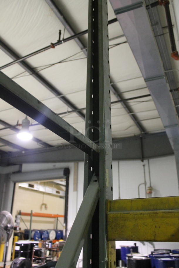 ALL ONE MONEY! Lot of Yellow and Gray Metal Pallet Racking. Does Not Include Contents. BUYER MUST REMOVE. - Image 4 of 6