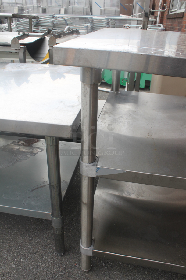 Stainless Steel Commercial Table w/ 2 Stainless Steel Under Shelves. - Image 6 of 6