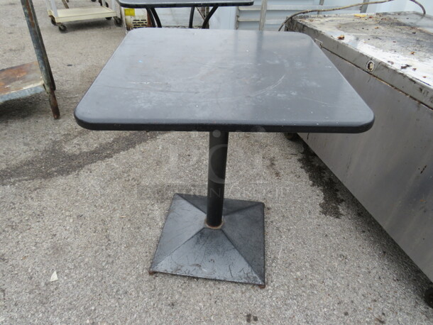 One Outdoor Patio Table With Adjustable Base. Can Be A Bar Height Or Regular Height Table. 24X24X28 or 24X24X42.