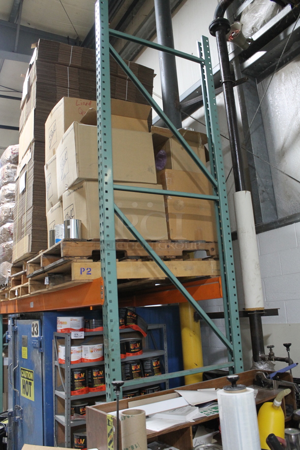 ALL ONE MONEY! Lot of Orange and Green Metal Pallet Racking. Does Not Include Contents. BUYER MUST REMOVE. - Image 2 of 4