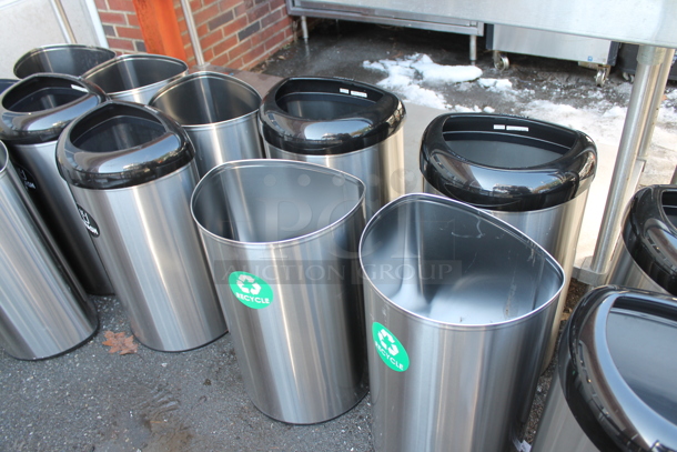 17 Various Stainless Steel Trash Can Shells. 17 Times Your Bid - Image 3 of 7