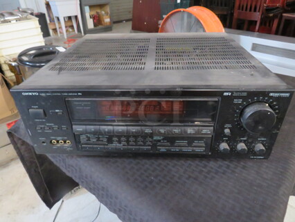 One Onkyo Audio/Video Control Tuner Amplifier. 