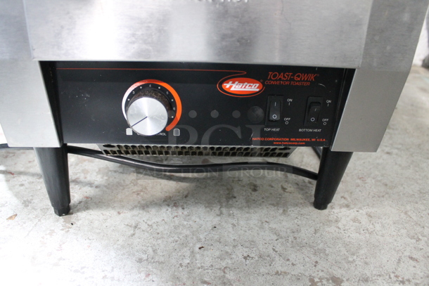 Hatco TQ-10 Stainless Steel Commercial Countertop Toast Qwik Conveyor Toaster Oven. 208 Volts, 1 Phase.  - Image 3 of 4