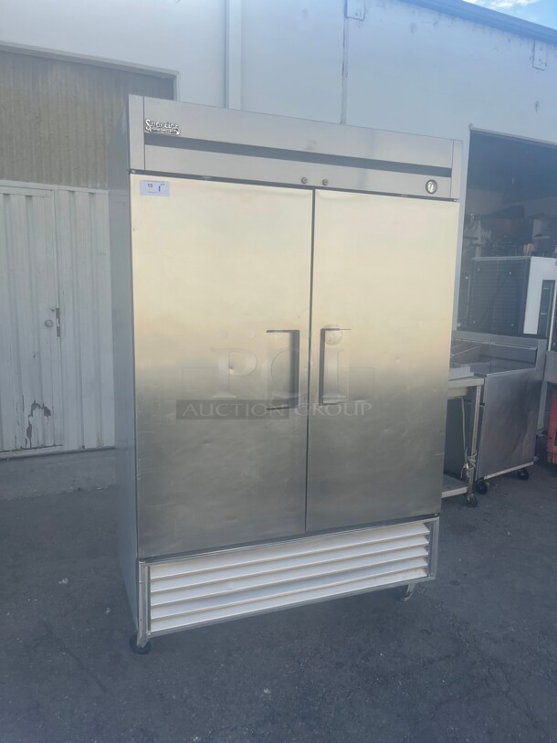 True Commmercial Two Door Freezer With Solid Door 115 Volt NSF 