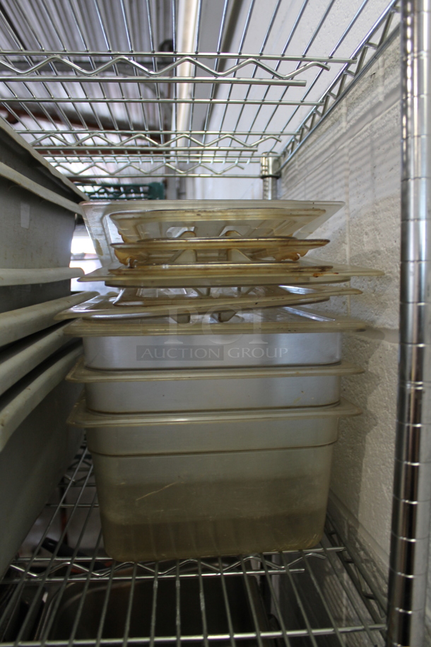 ALL ONE MONEY! Lot of Various Items Including Poly Bus Bins and Metal China Cap Strainers.  - Image 2 of 4