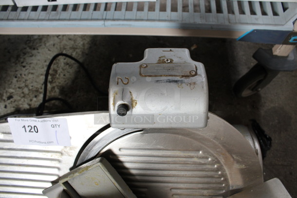 Hobart Model 1812 Stainless Steel Commercial Countertop Automatic Meat Slicer w/ Blade Sharpener. 120 Volts, 1 Phase. 26x23x20. Tested and Working! - Image 4 of 6