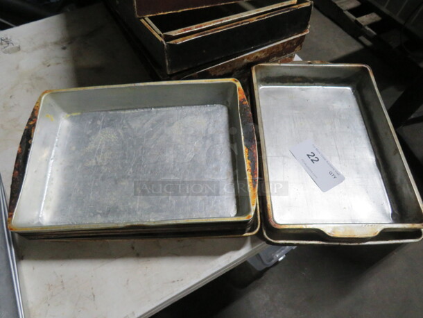 One Mega Lot Of Assorted Size  Cake Pans.