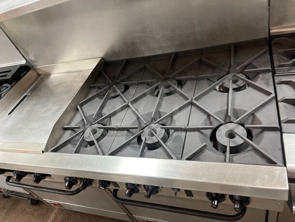 Fully Refurbished! Southbend Commercial 6 Burner flat Grill Griddle With Two Ovens Natural Gas NSF Tested and Working! - Image 5 of 7