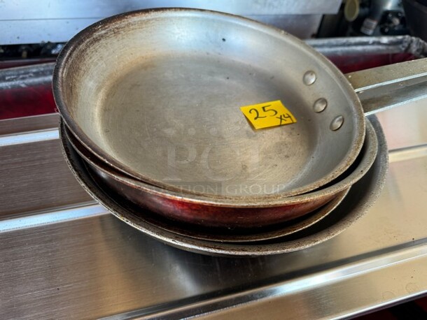 ALL ONE MONEY Lot of 3 Aluminum Fry Pan! - Image 3 of 3