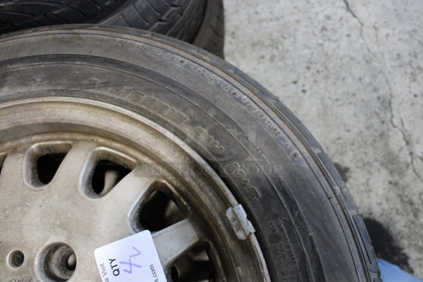 4 Tires on Rims Including Sumitomo HTR A/S P01 205/60R15 91H. 24x9x24. 4 Times Your Bid! - Image 6 of 12