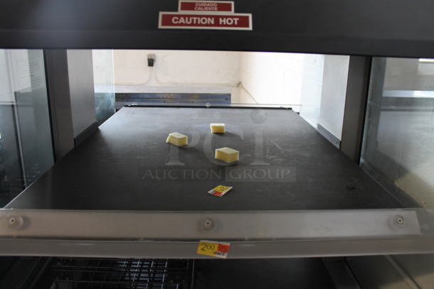 Custom Deli's Inc Metal Commercial 2 Tier Warming Display Case on Commercial Casters. 120-208 Volts, 1 Phase. - Image 3 of 3