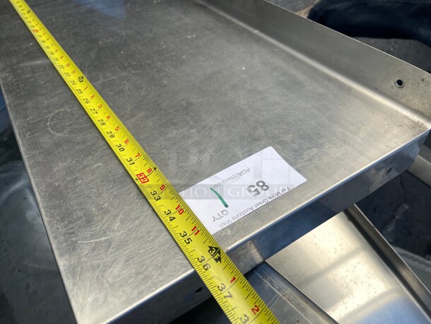 Commercial Stainless Steel Shelve NSF great Shape - Image 4 of 5