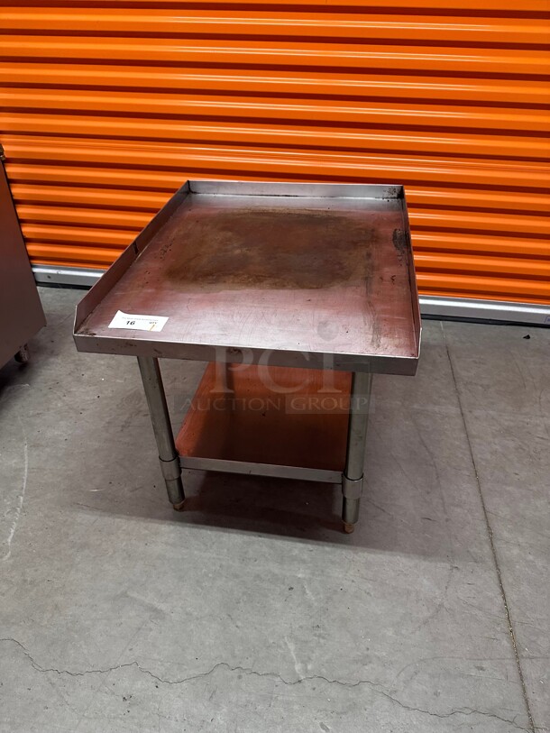 Clean! 24 Inch Stainless Steel Heavy Duty Commercial Equipment Stand NSF - Image 1 of 4