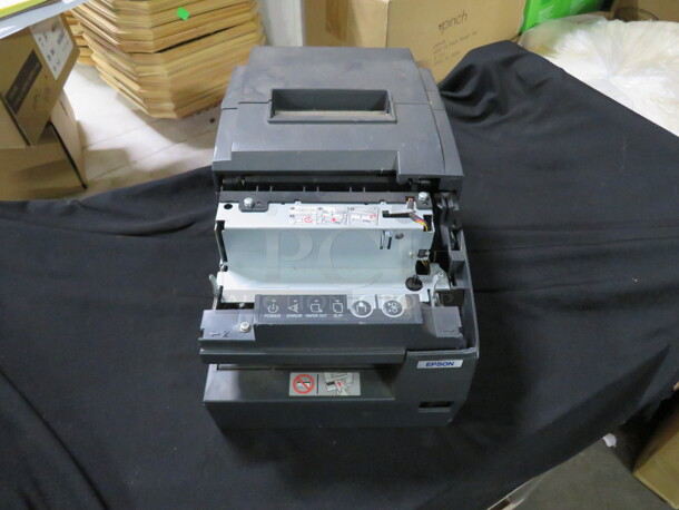 One Epson Thermal Printer. #M147C. Missing Top Piece See Pic. - Image 2 of 2