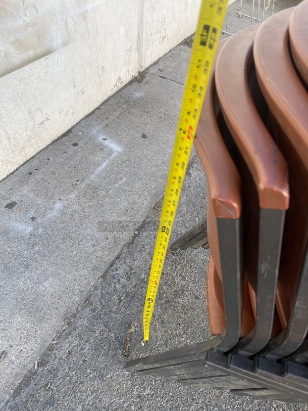 Clean! Heavy Duty Fiber Glass Chairs With Metal Frame NSF - Image 8 of 8