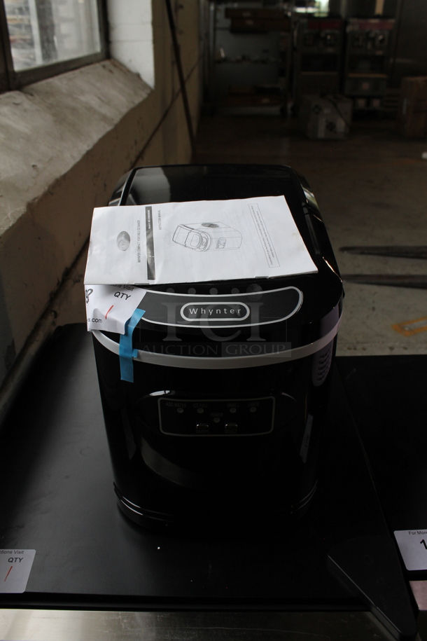 BRAND NEW SCRATCH AND DENT! Whynter IMC-270MB Portable 27lb Compact Countertop Ice Maker. 115 Volts, 1 Phase. Tested and Working!
 - Image 1 of 5
