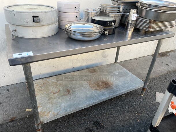 Nice! Commercial Stainless Steel Prep Table 60x30x35 NSF 