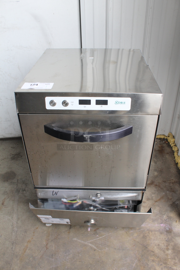 BRAND NEW SCRATCH AND DENT! 2022 Noble Commercial Stainless Steel  Warewashing Machine With 2 Dish Crates. 230V