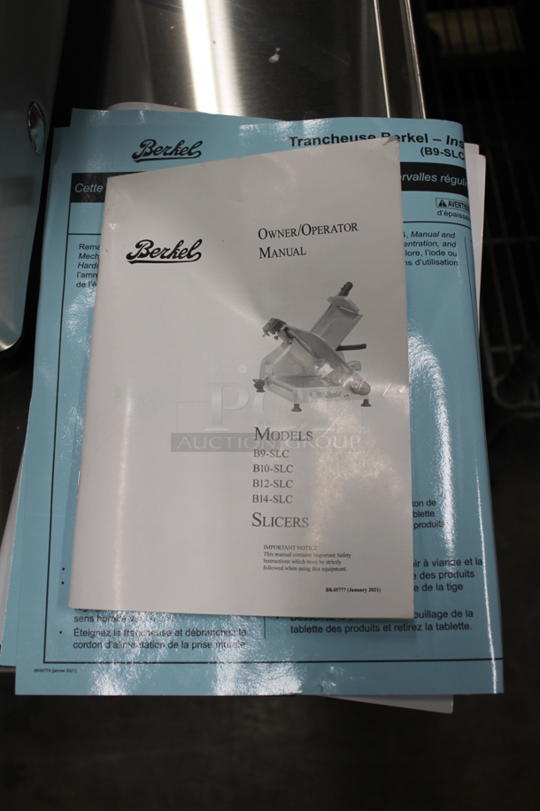 BRAND NEW SCRATCH AND DENT!  2022 Berkel B14-SLC Commercial Stainless Steel Electric Countertop Meat/Cheese Slicer On Rubber Feet. 115V, 1 Phase. Tested and Working! - Image 2 of 10