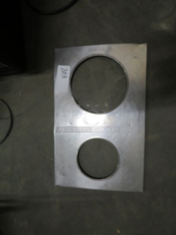 One 2 Hole Adapter Plate. 22X14