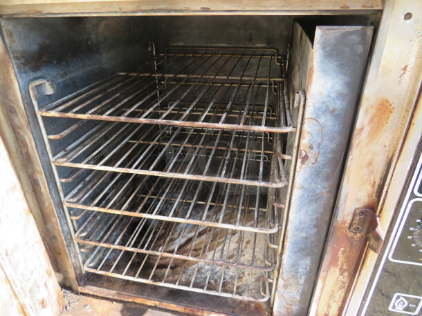 One WORKING Blodgett Double Stack Half Size Natural Gas Convection Oven With 10 Racks. Model# DFG-50. 30X28X64 - Image 3 of 3