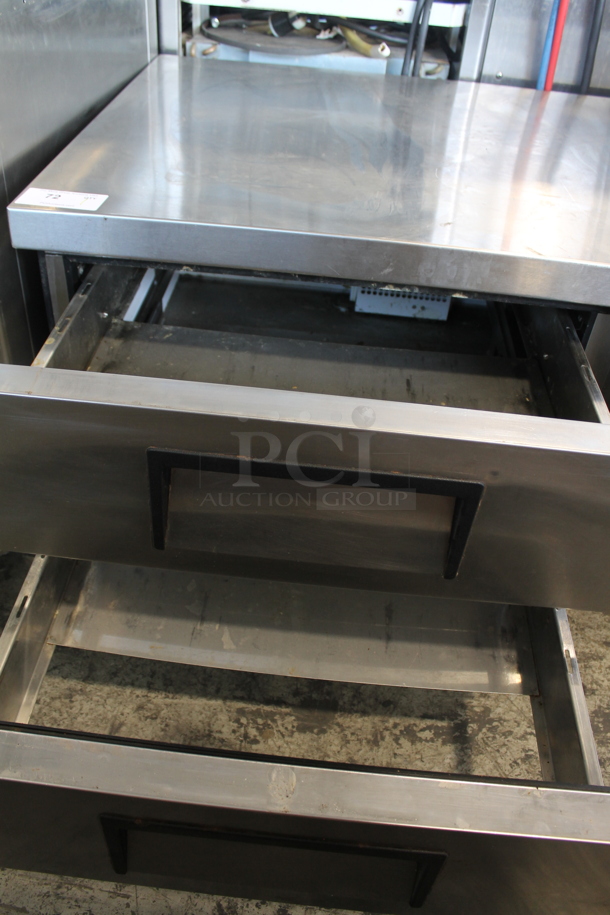 True TRCB-72 Stainless Steel Commercial 4 Drawer Chef Base on Commercial Casters. 115 Volts, 1 Phase. Tested and Working! - Image 3 of 5