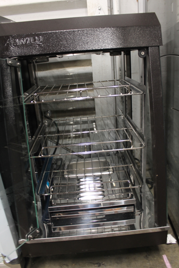 BRAND NEW SCRATCH AND DENT! Avantco 177HDC13 Commercial Electric Countertop 13"  Black Heated Display Warmer With Steel Racks. 120V. Tested And Working! - Image 3 of 8